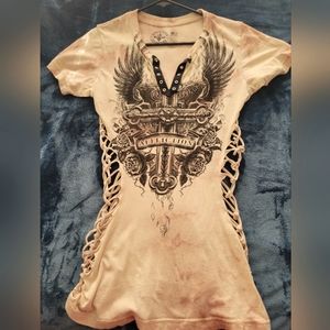 Affliction shirt size small